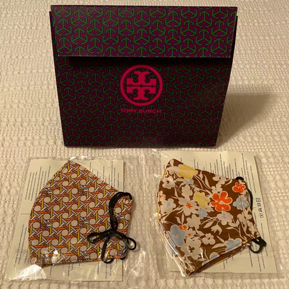 Tory Burch Accessories - Set of 2 Tory Burch Face Masks with Gift Box NWT